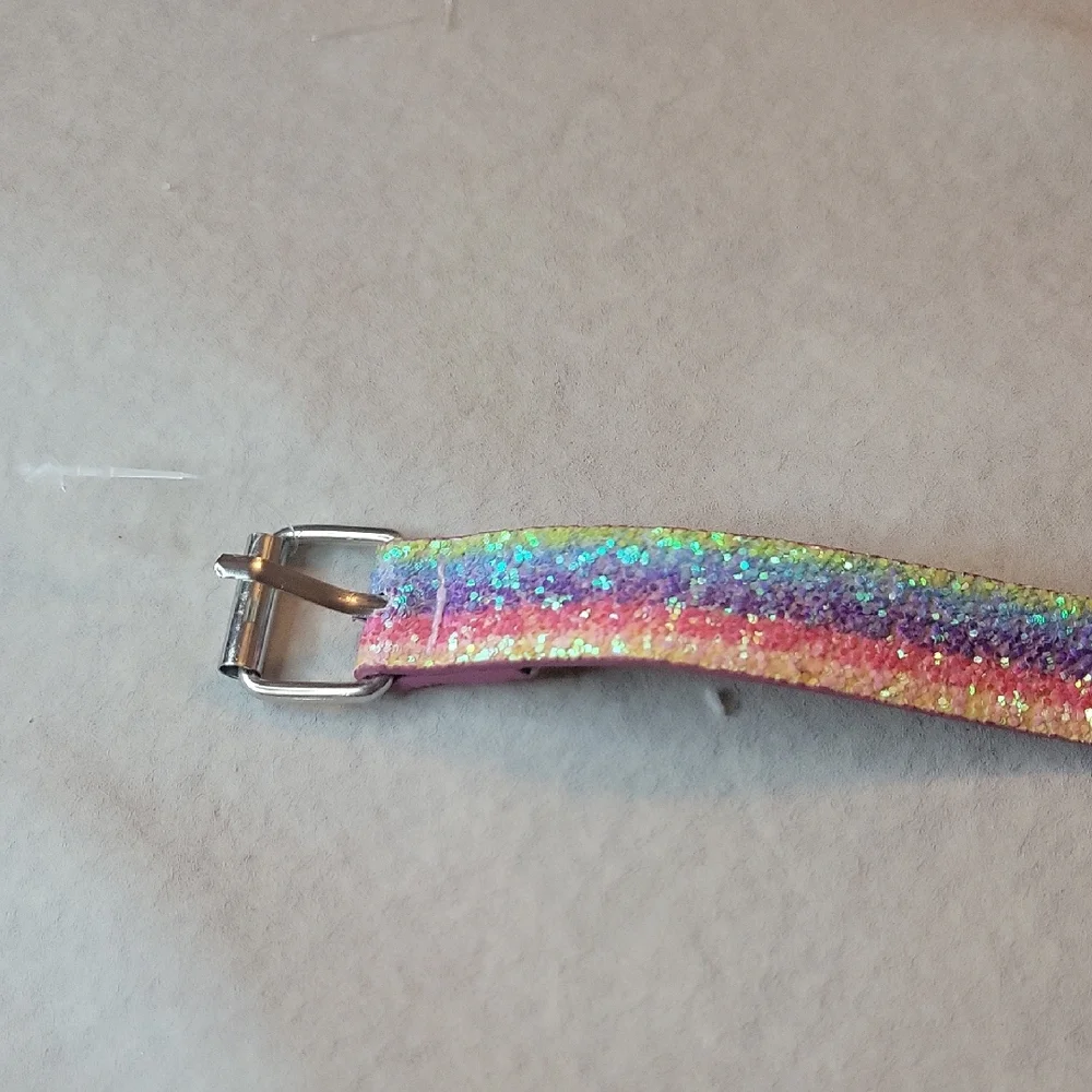 Rainbow Glitter Belt